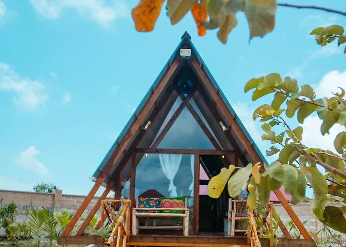 Serene A-Frame Cabin In Nungwi, Tanzania - Private Garden Oasis