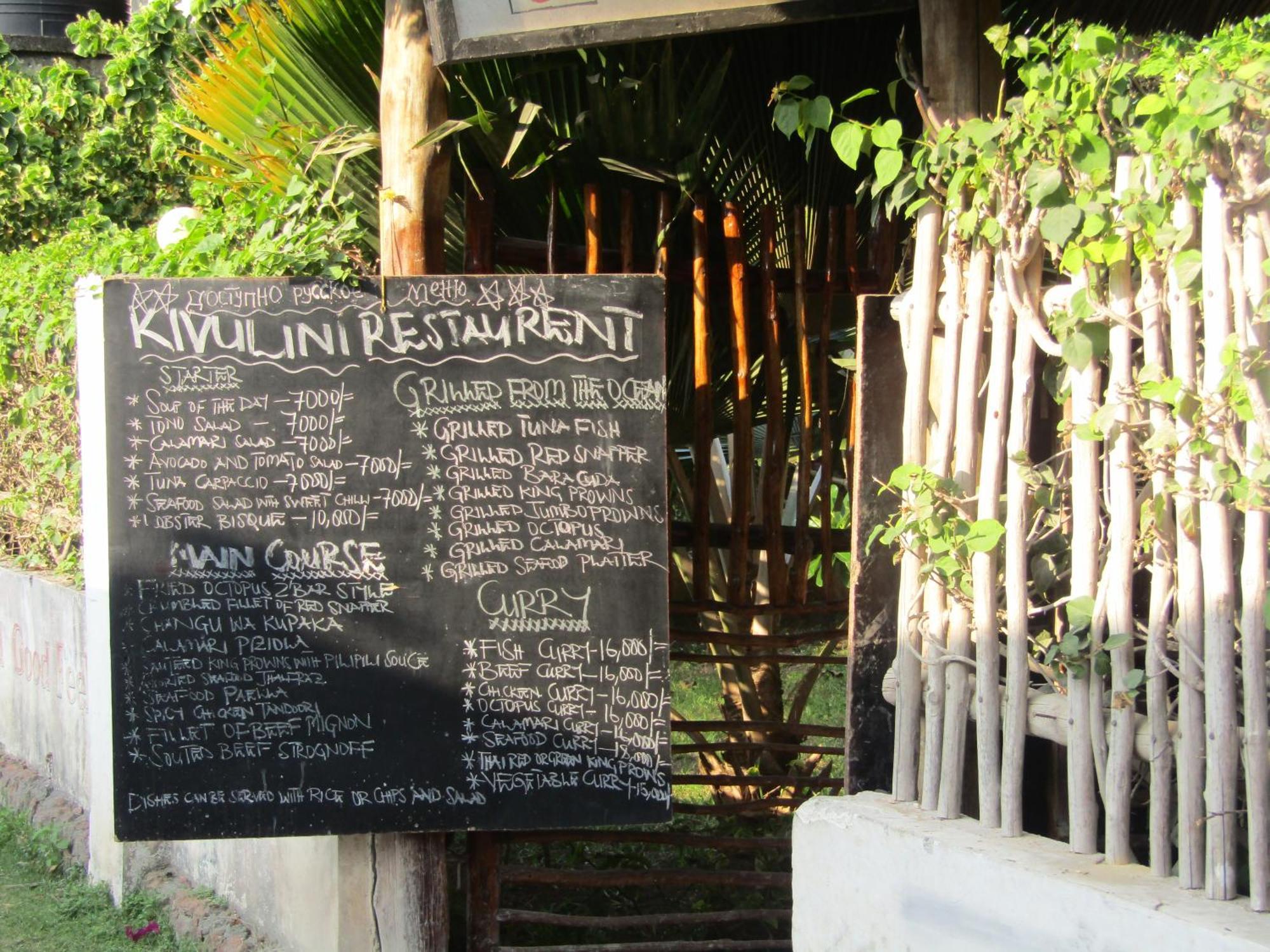 Bed & Breakfast Kivulini And Restaurant
